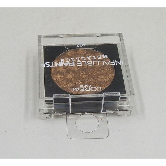 L'oreal Paris Infallible Paints Metallics Eyeshadow 402 Brass Knuckles - Picture 3 of 6